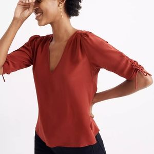 Madewell - 100% Silk Top Size Medium